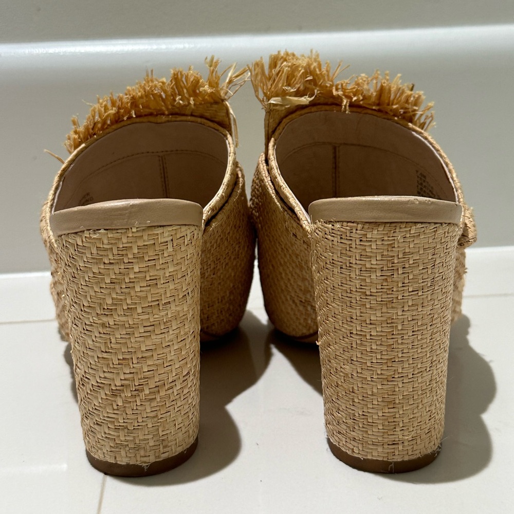 Gianni Bini Tan Woven Heels - Picture 9 of 10